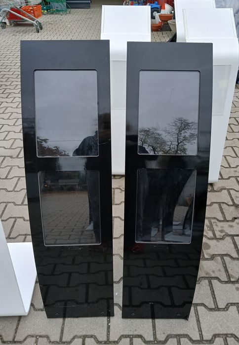 Solidny stojak informacyjny podłogowy  czarny