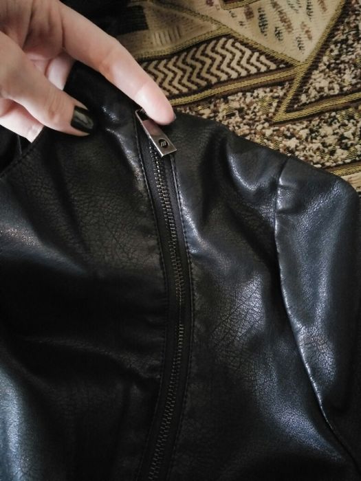 Куртка женская Angmifer весна/осень кожзам экокожа новая р.50