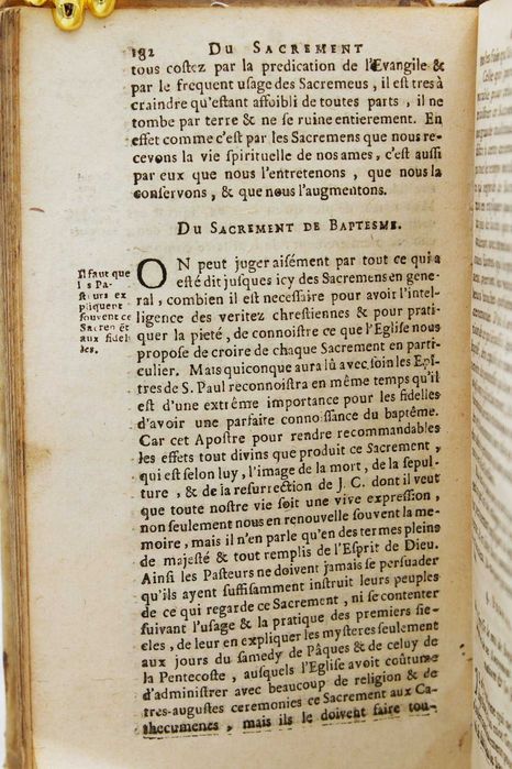 RARÍSSIMO "Catecismo do Concílio de Trento" (em francês). 1686.