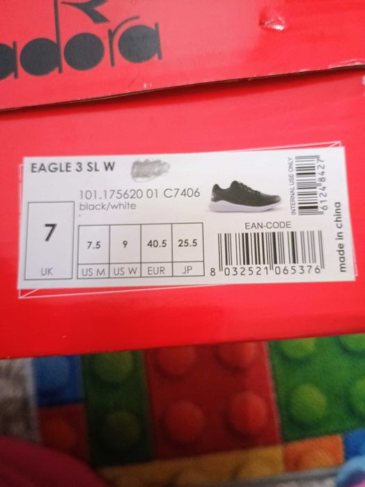 Czarne sneakersy diadora 40,5 wkładka ok 26, 5 cm