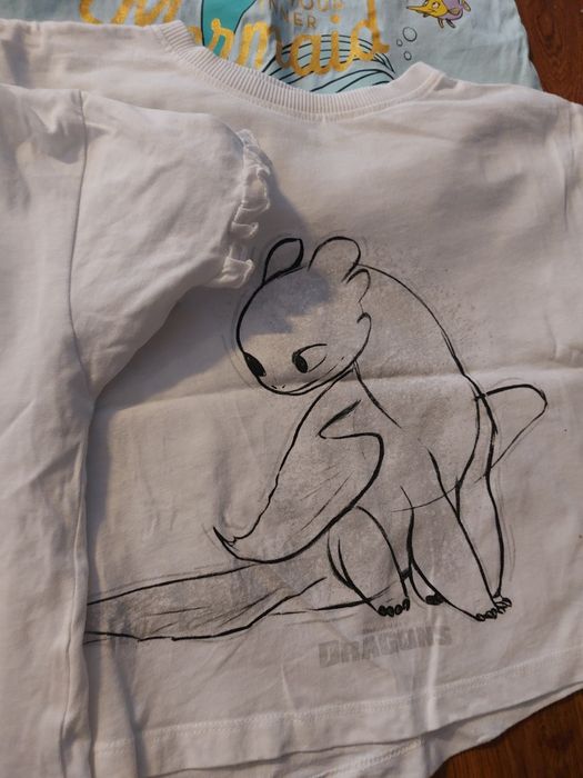 Zestaw 6 bluzek  dla dziewczynki 122