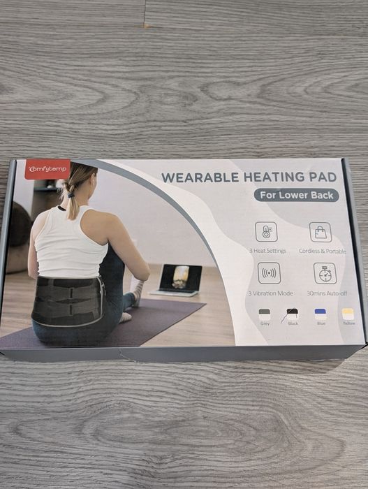 Пояс для попереку Comfytemp Wearable Heating Pad K9224 з підігрівом та вібромасажем