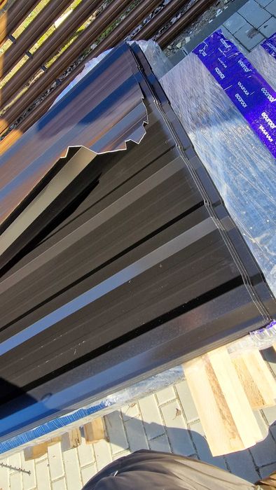 Blacha trapezowa T-18S czarny połysk RAL9005 obustronny - OD RĘKI!!!