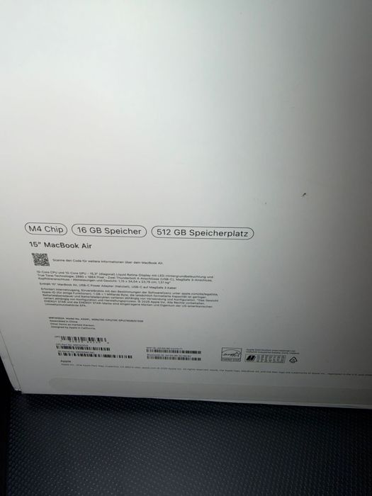 Apple MacBook Air M4 2025 na gwarancji