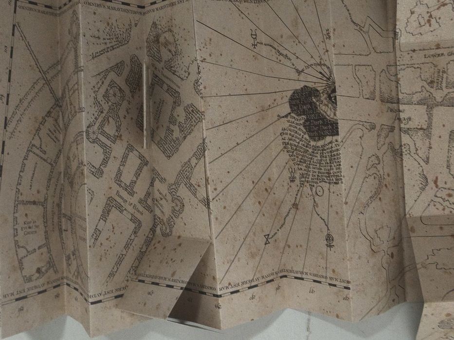 Mapa icónico Maroto de Harry Potter