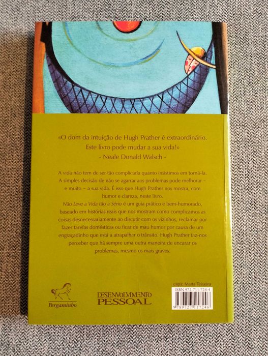 Livro "Não leve a vida tão a sério" de Hugh Prather