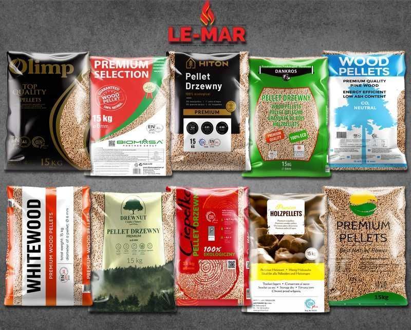 Pellet, Pelet drzewny Premium, Certyfikowany ENplus A1 (sosna/buk/dąb)