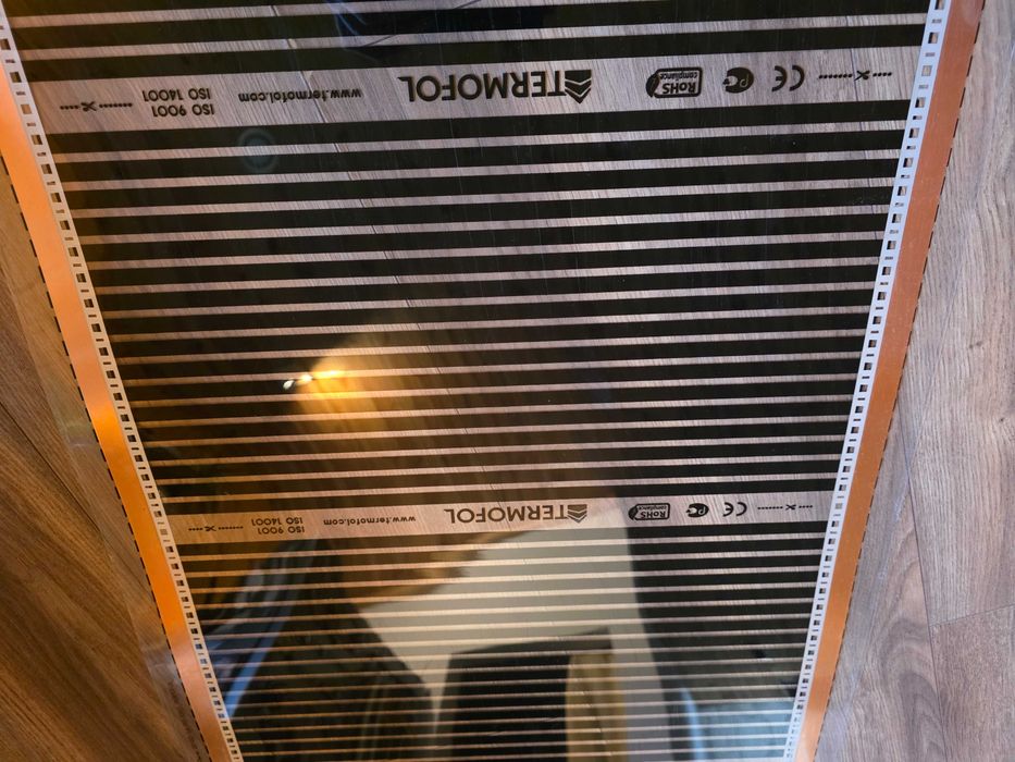Folia grzewcza Termofol 220W/m² 50cm 26mb – NOWA + termostat TF-H6
