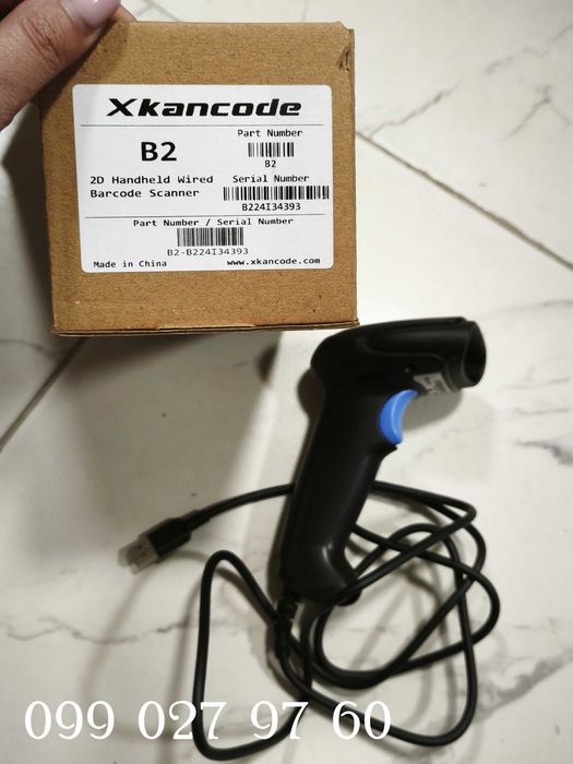 Дротовий сканер штрих-коду Xkancode B2, 2D (USB)