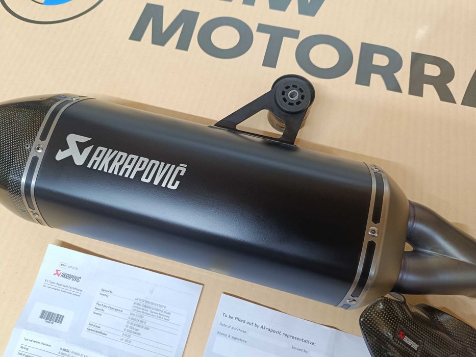 Ponteira Akrapovic Titânio BMW R1200 GS ou GSA - Black - NOVA