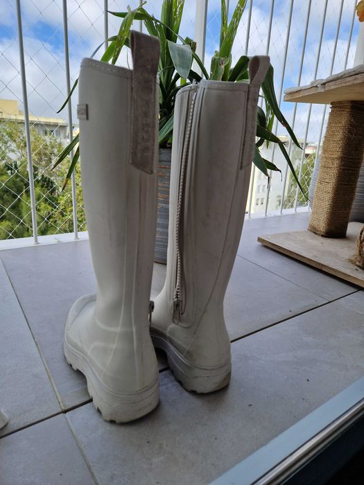 Galochas brancas Tretorn, tamanho 37