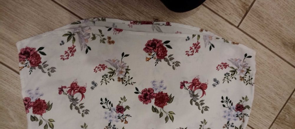 Bluzka  House biała w kwiaty, XL, regulowanye  rękawy,bdb