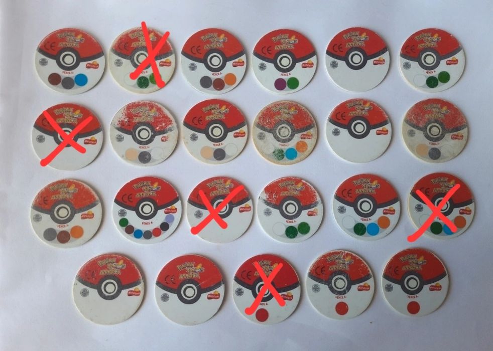 Tazos pokemon attack de espanha
