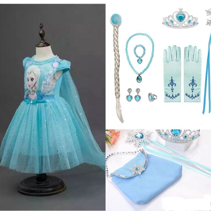 Платье Эльзы костюм Холодное сердце Ельзы 2-9 лет Frozen Фрозен 4 5
