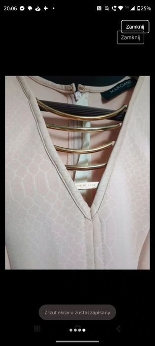 Sukienka na studniówkę guess by marciano XS pudrowy róż