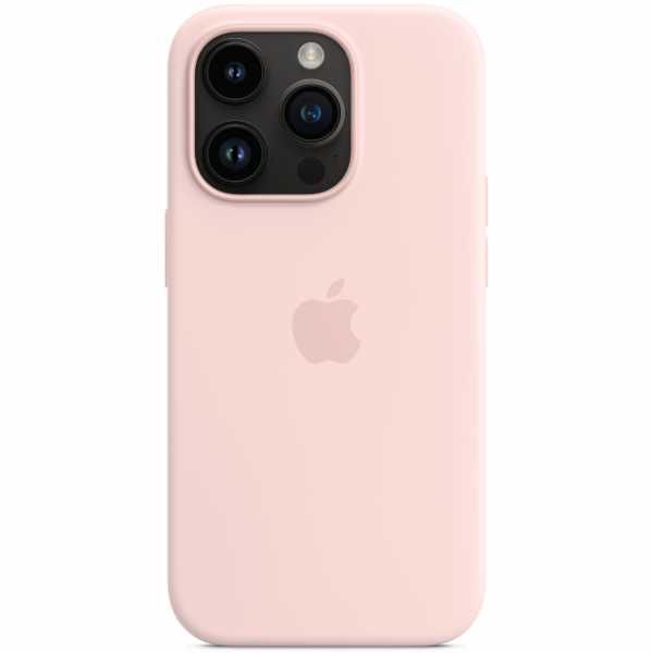 Чохол Silicone Case with MagSafe for iPhone 14 Pro, Chalk Pink