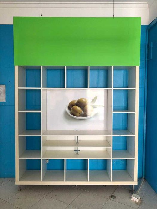 Esterilizador facas e móvel de exposição