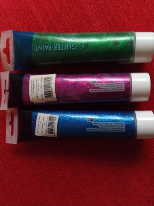Conj. 3 Glitter Paint Packages – 75 ml Glitter with Fixative64740282390659123