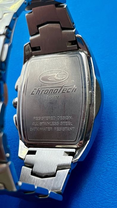 Мужские часы Chronotech 7468M, хронограф, сталь