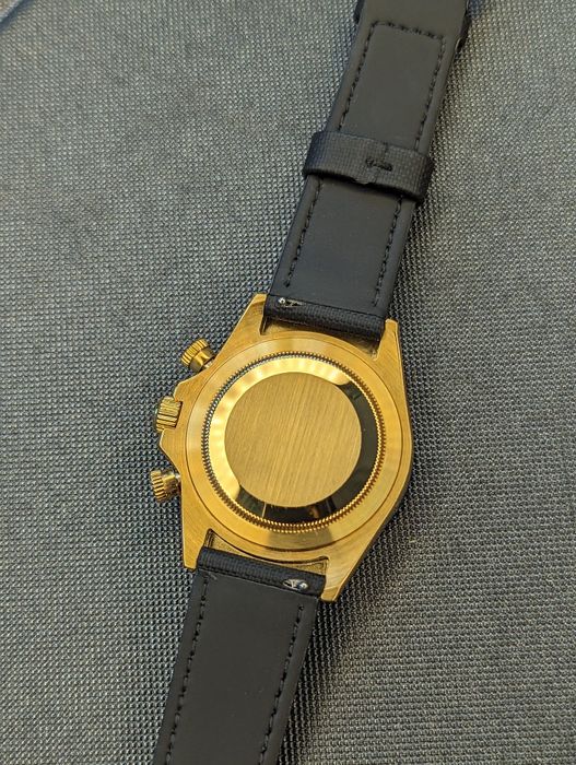 Seiko mod Daytona złoto szafir