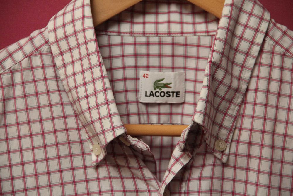 Lacoste рр xl 42 рубашка из хлопка yarmouth
