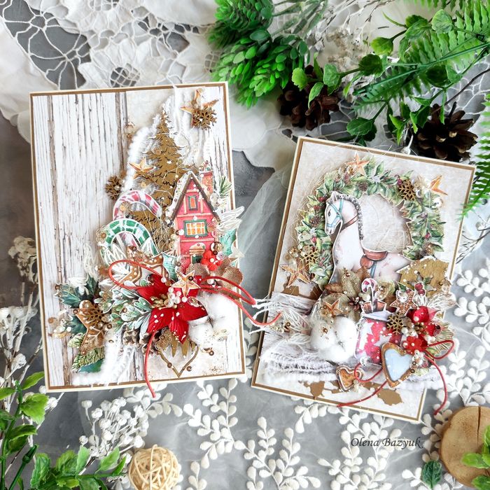 Новорічні листівки ручної роботи