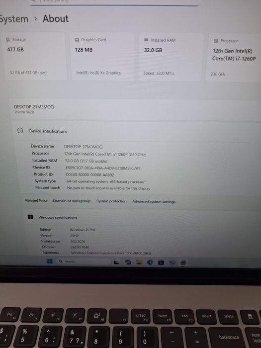 Dell Vostro 5620 i7 32gb