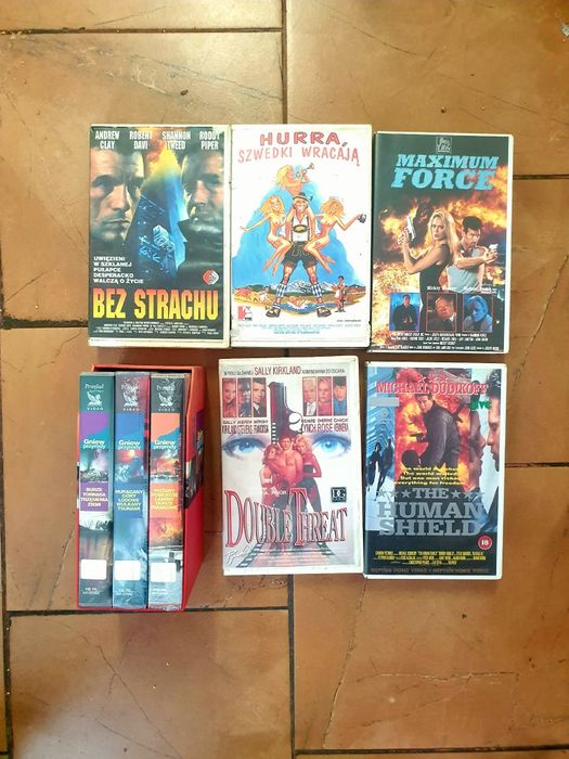 Zestaw kaset vhs