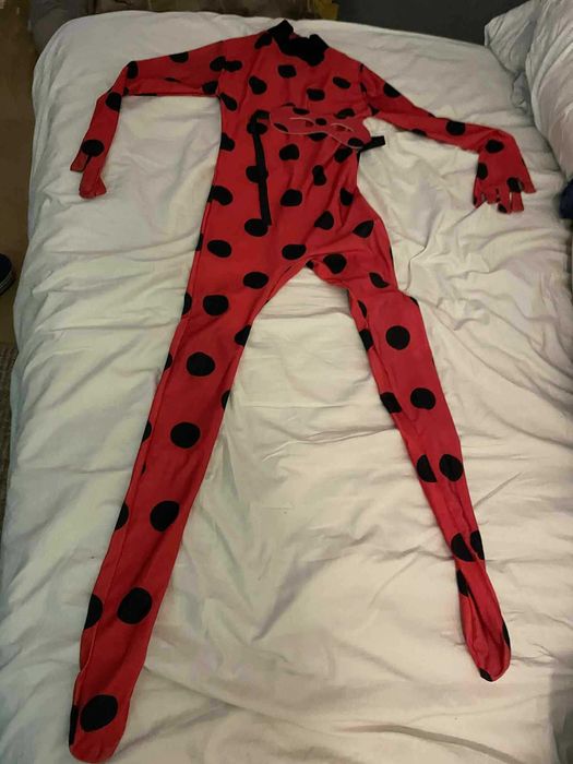 Strój biedronki z serialu Miraculous i czarny kot