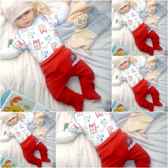 Mega paka roz 68 13 sztuk zestaw komplet chłopca wyprawka bluza spodni