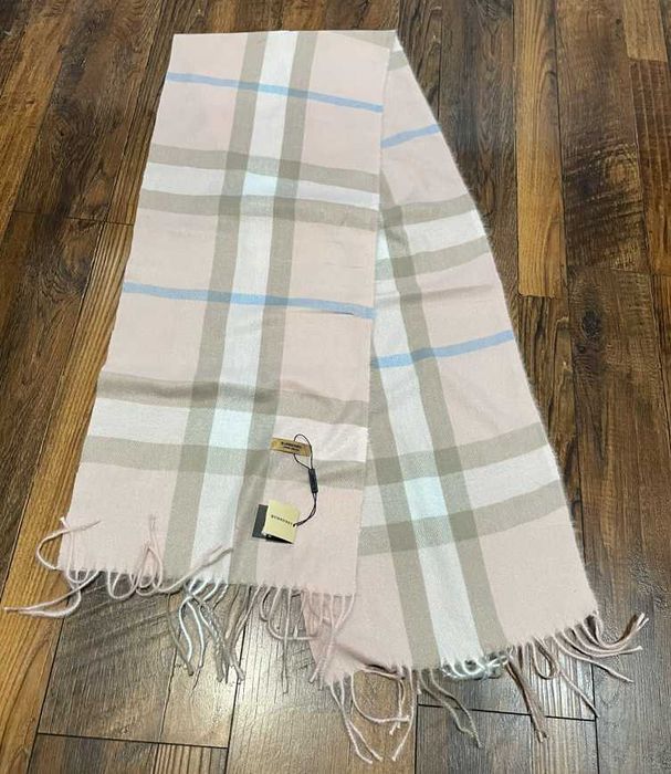 Шарф Барбері рожевий шарф Burberry Classic