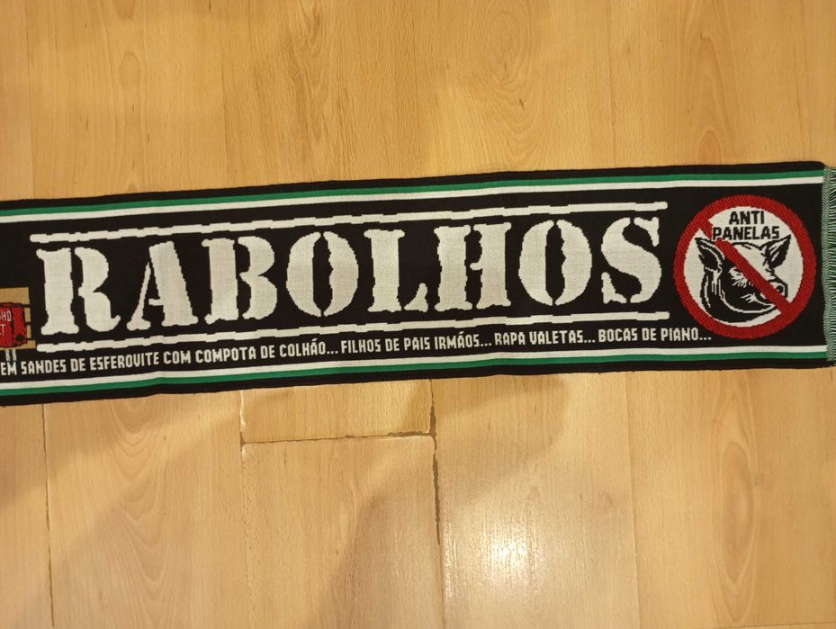Cachecol anti rabolhos novidade Sporting ultras futebol coleção