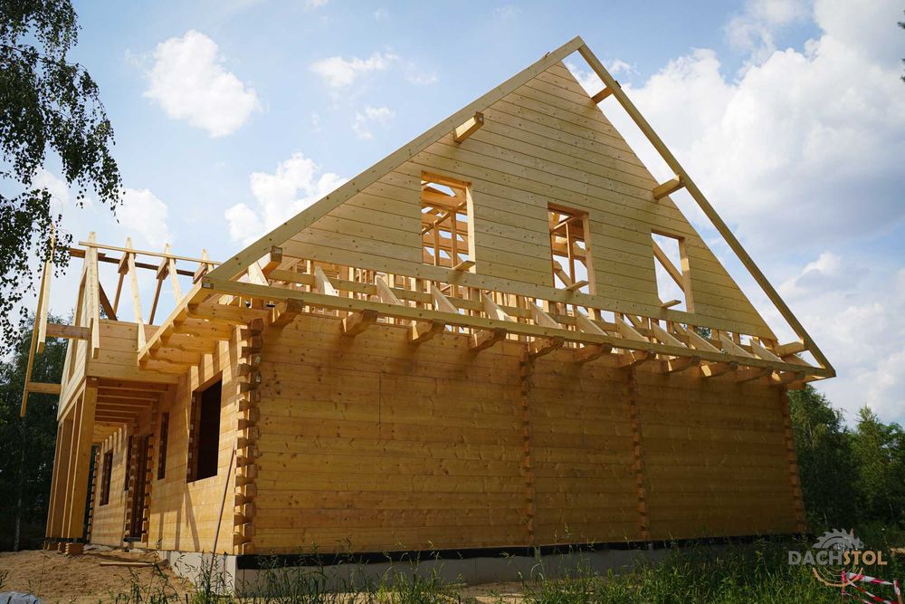 Drewno na dom z bali obróbka CNC BSH KVH