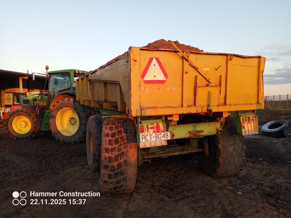 Przyczepa JOSKIN budowlana skorupowa  skrętna oś