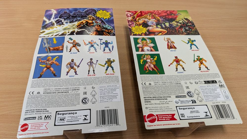 Masters of The Universe Conjunto de figuras  He-Man e She-ra
