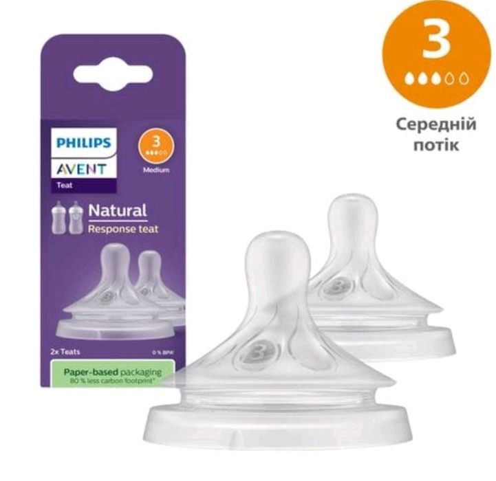 Нові соски Philips Avent Natural Response №3.