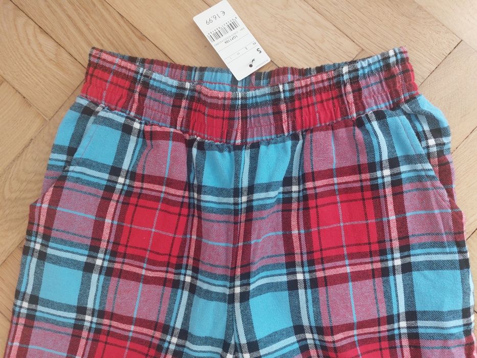 Spodnie piżamowe Tezenis z ciepłej flaneli S