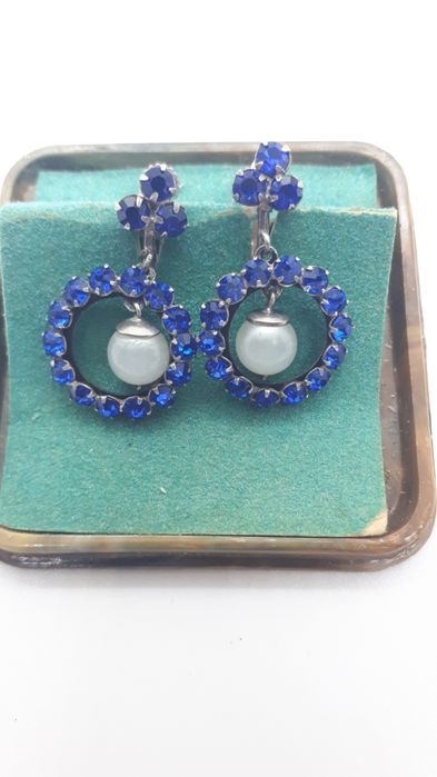 Серебро брошь 875пр.,серьги 875пр.хюз.