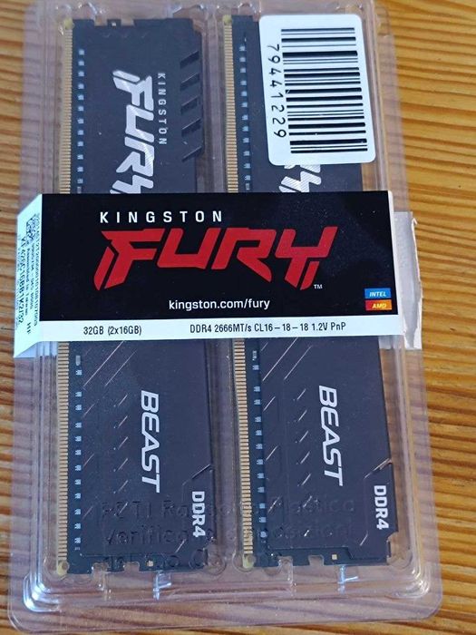 kingston fury ddr4 2666 - купить комплектующие для ПК - Цена на OLX.ua