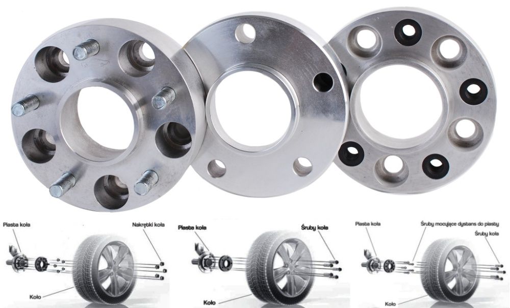 DYSTANSE ADAPTERY BMW Audi VW Mercedes 5x100 5x112 5x120 nowe! fvat!