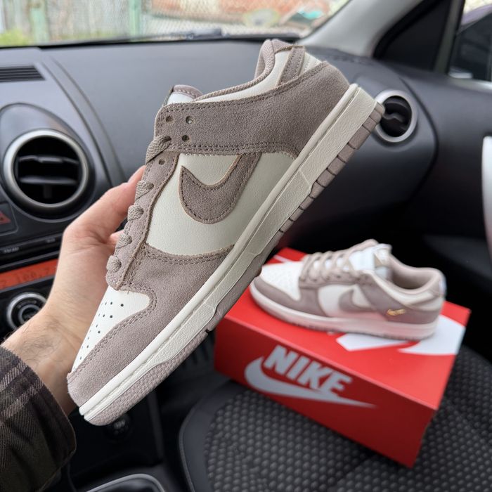 Жіночі бежеві з білим кросівки найк данк  Nike SB Dunk Low Sail Beige