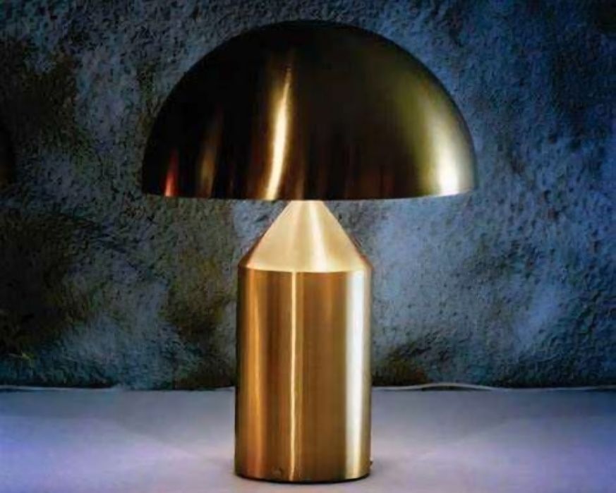 Candeeiro dourado novo cogumelk