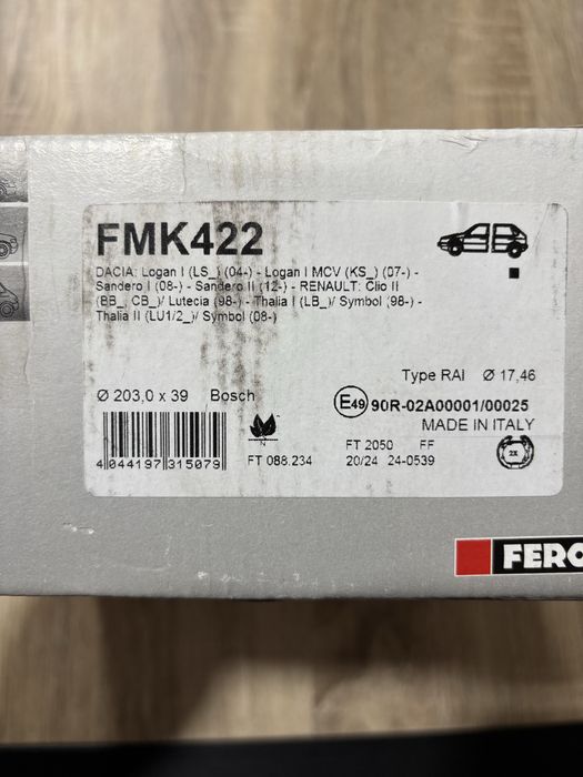 Kit cintas traseiras Ferodo NOVAS Renault Clio 2