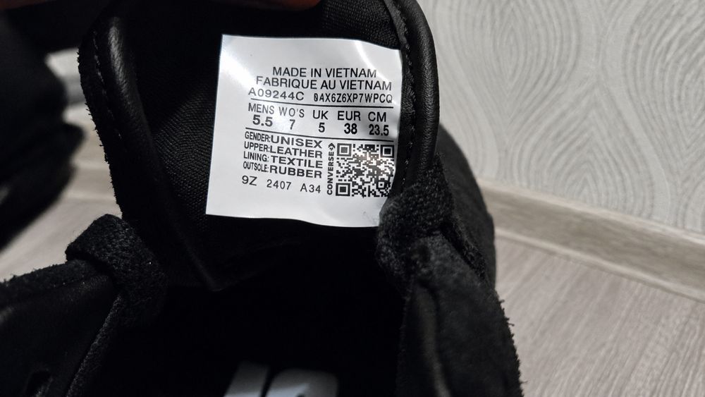 Кеды Converse AS-1 Pro Ox Black 38 EUR