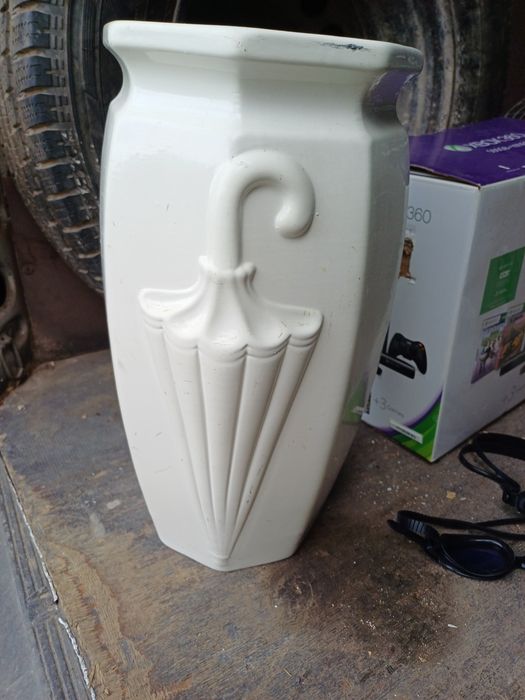 Parasolnik ceramiczny wazon na parasol parasolki wazonik porcelana ceramika