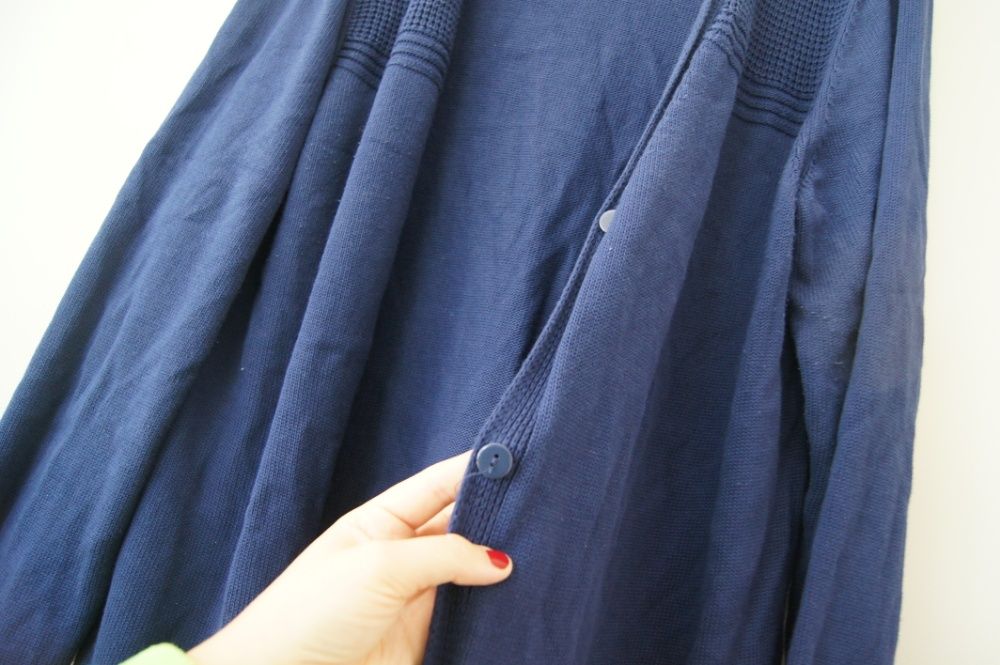 ciemnoniebieski granatowy sweterek oversize 48 50 XXXXL duży rozmiar