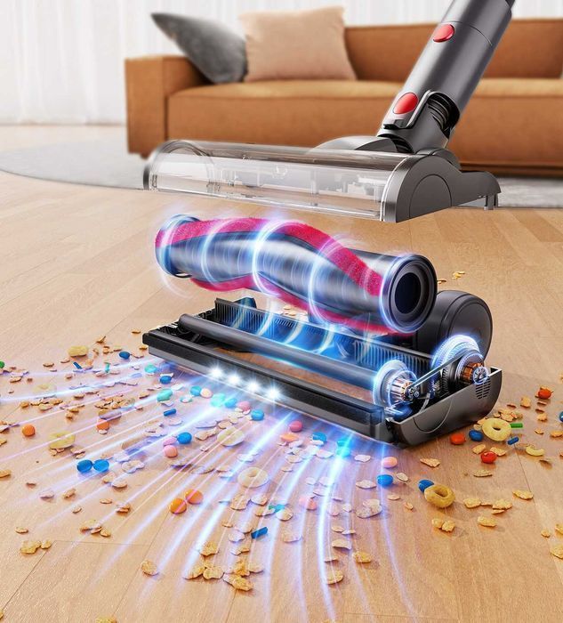 Odkurzacz Laresar V7 500W 50KPA LED HEPA bezprzewodowy pionowy stojący