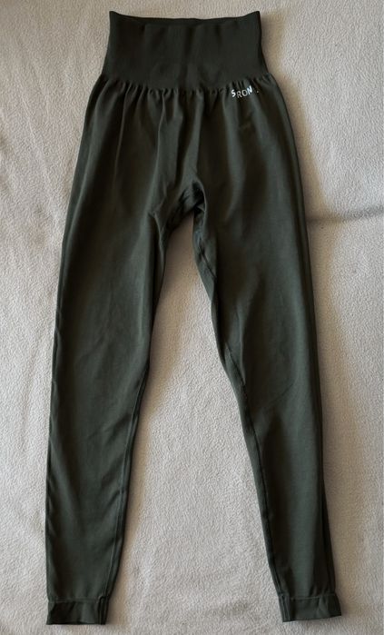 Ciemnozielone legginsy FLEX, Strong!
