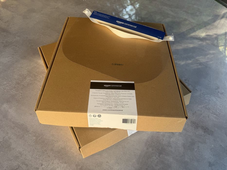Przyłbice ochronne AmazonCommercial – 18 szt. – nowe