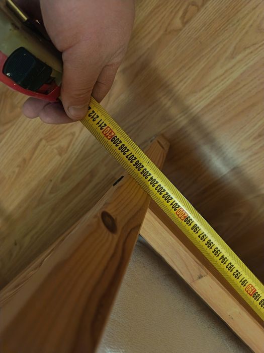 Łóżko dwuosobowe z materacem